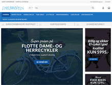 Tablet Screenshot of cykelbanditten.dk